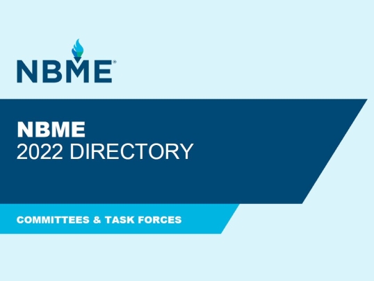 2022 NBME directory cover