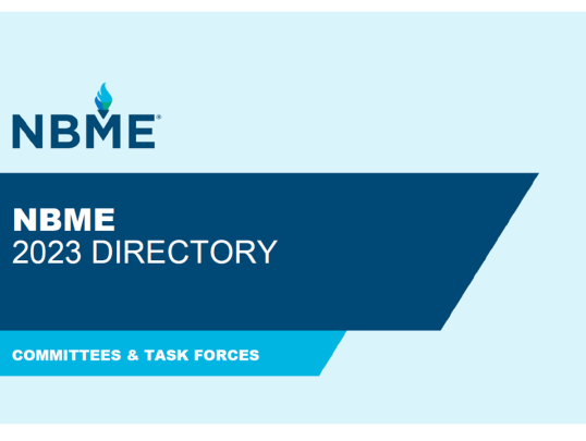 2023 NBME Directory