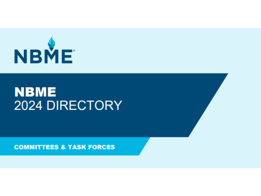 cover of 2024 nbme committee directory