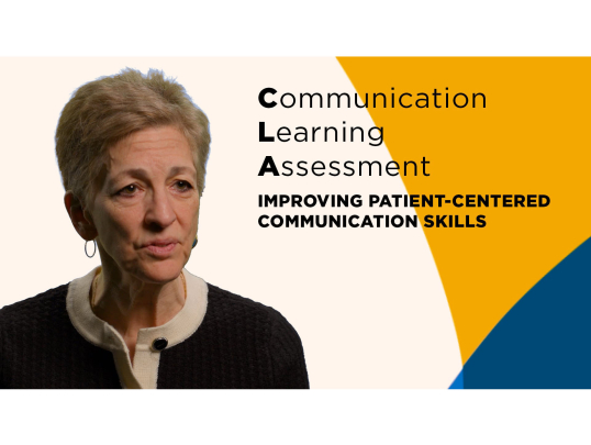thumbnail showing video title "CLA: Improving Patient-Centered Communication Skills"