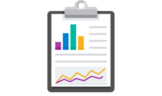 clipboard with data