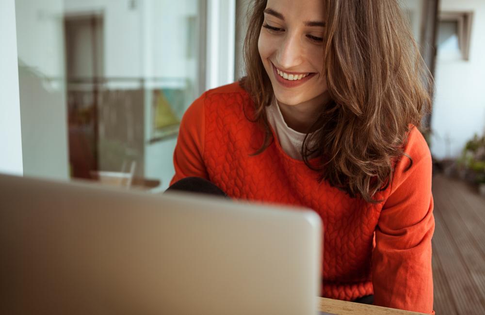 Woman at the computer