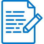 Test Development icon blue