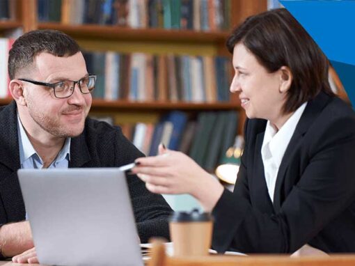 Teacher and medical student reviewing INSIGHTS