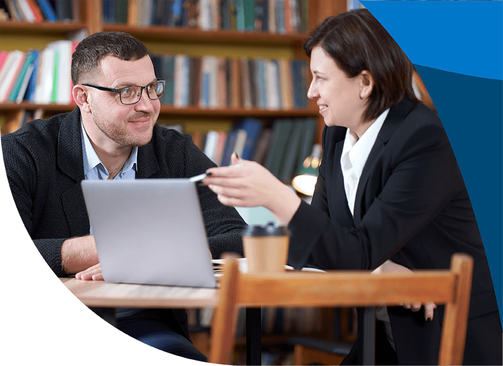 website-header_institutions Teacher and medical student reviewing INSIGHTS